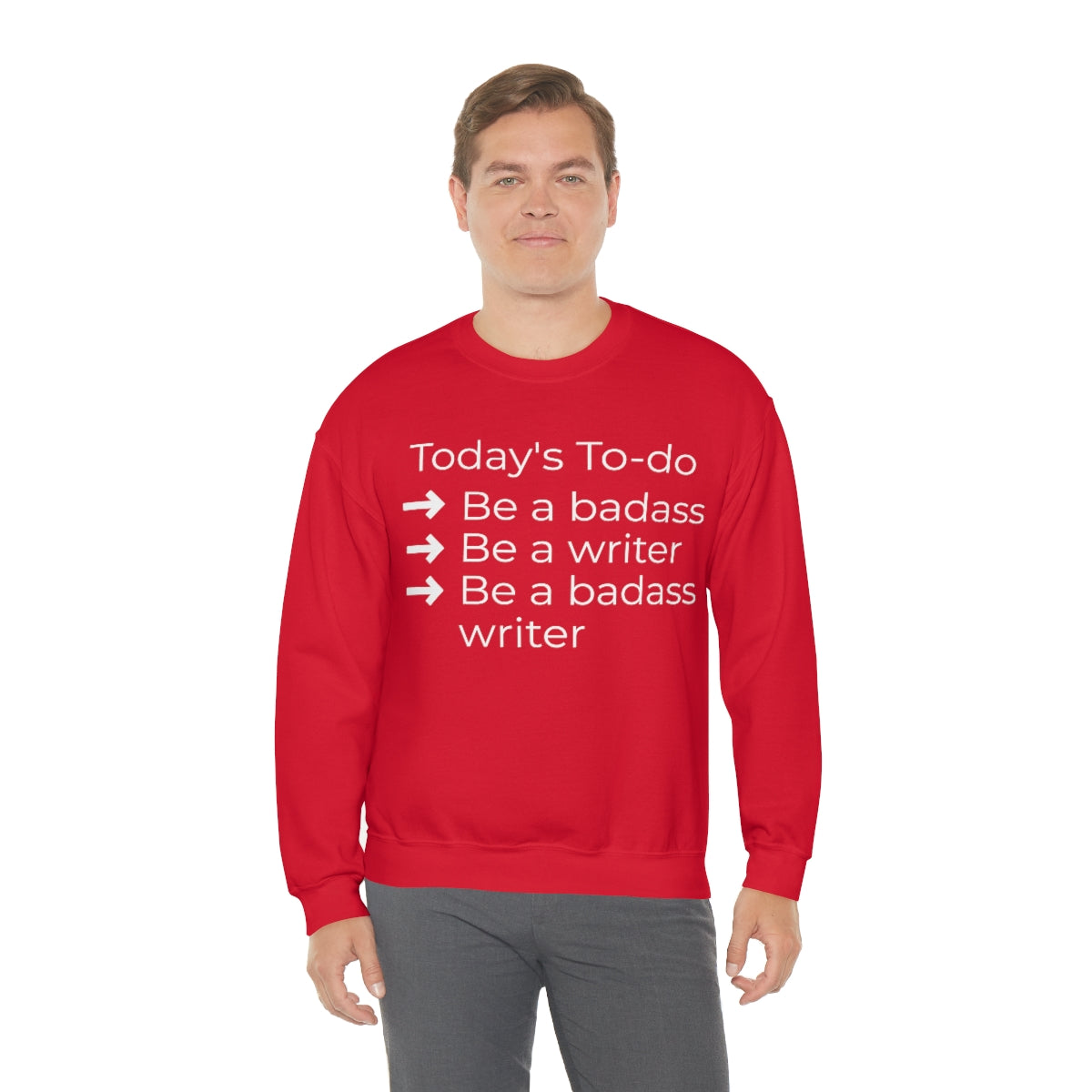 Today's To-do // Writing Themed Unisex Crewneck Sweatshirt