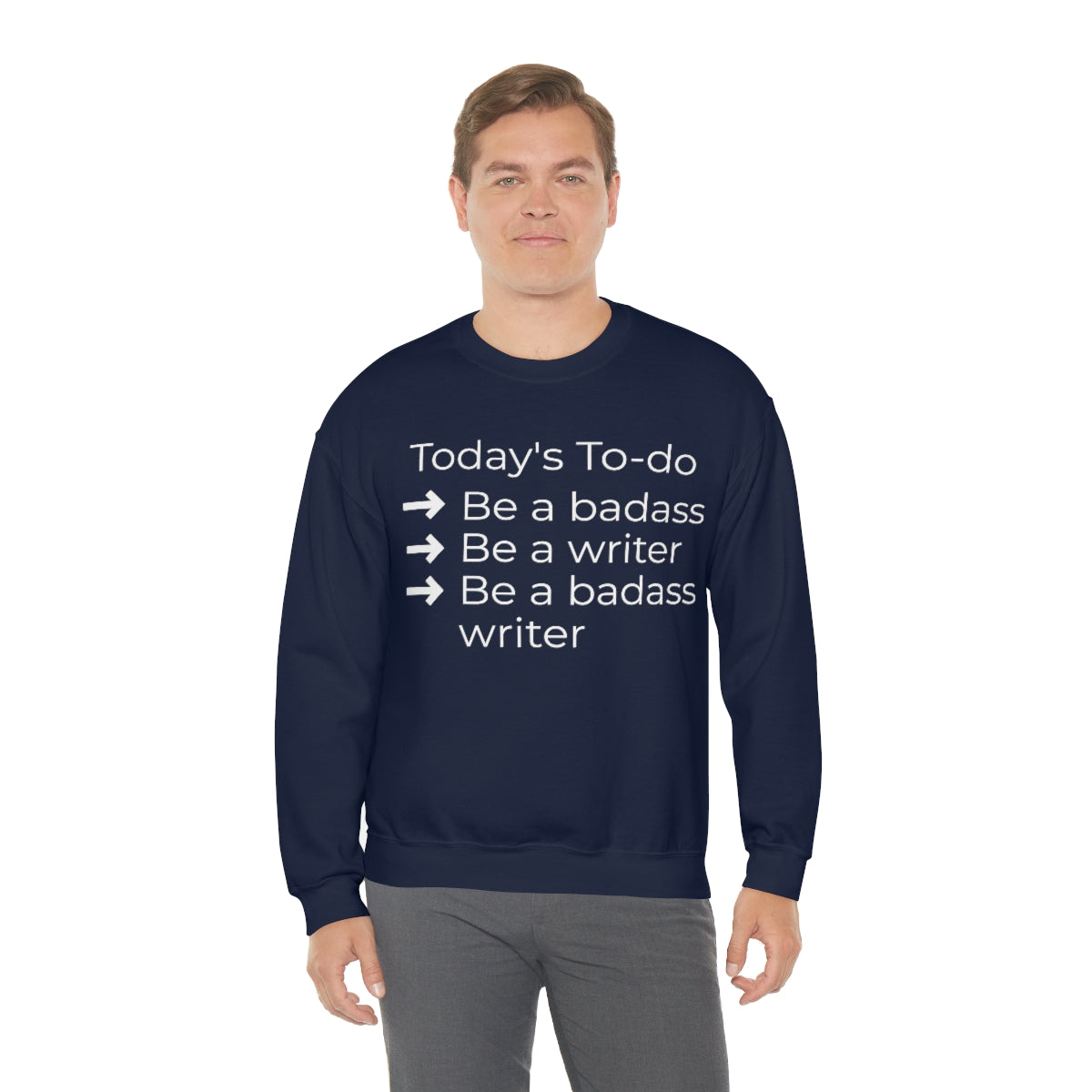 Today's To-do // Writing Themed Unisex Crewneck Sweatshirt