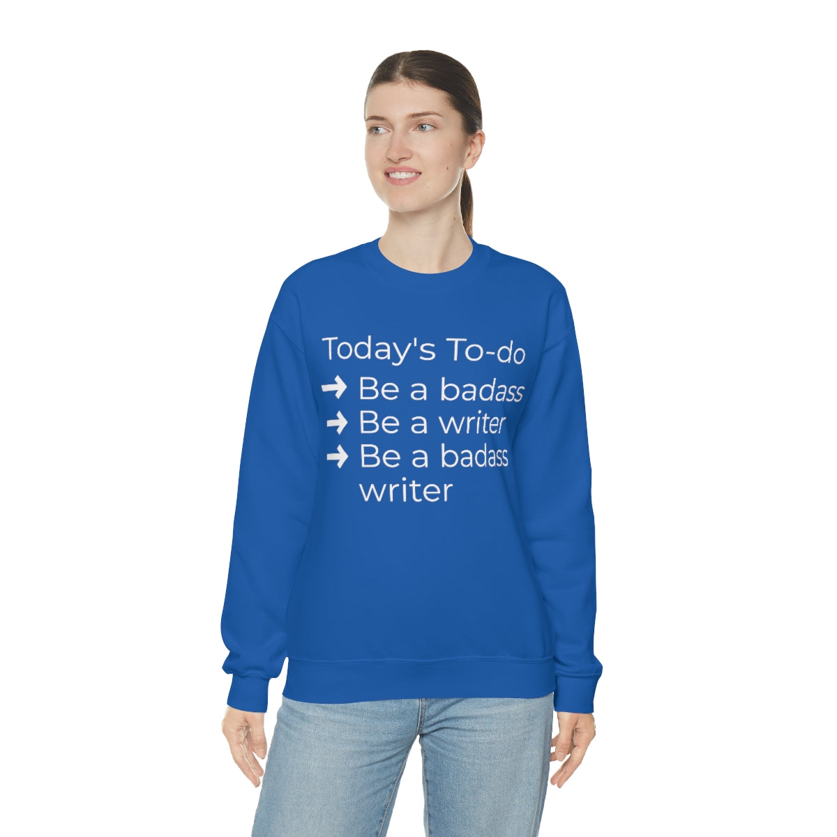 Today's To-do // Writing Themed Unisex Crewneck Sweatshirt