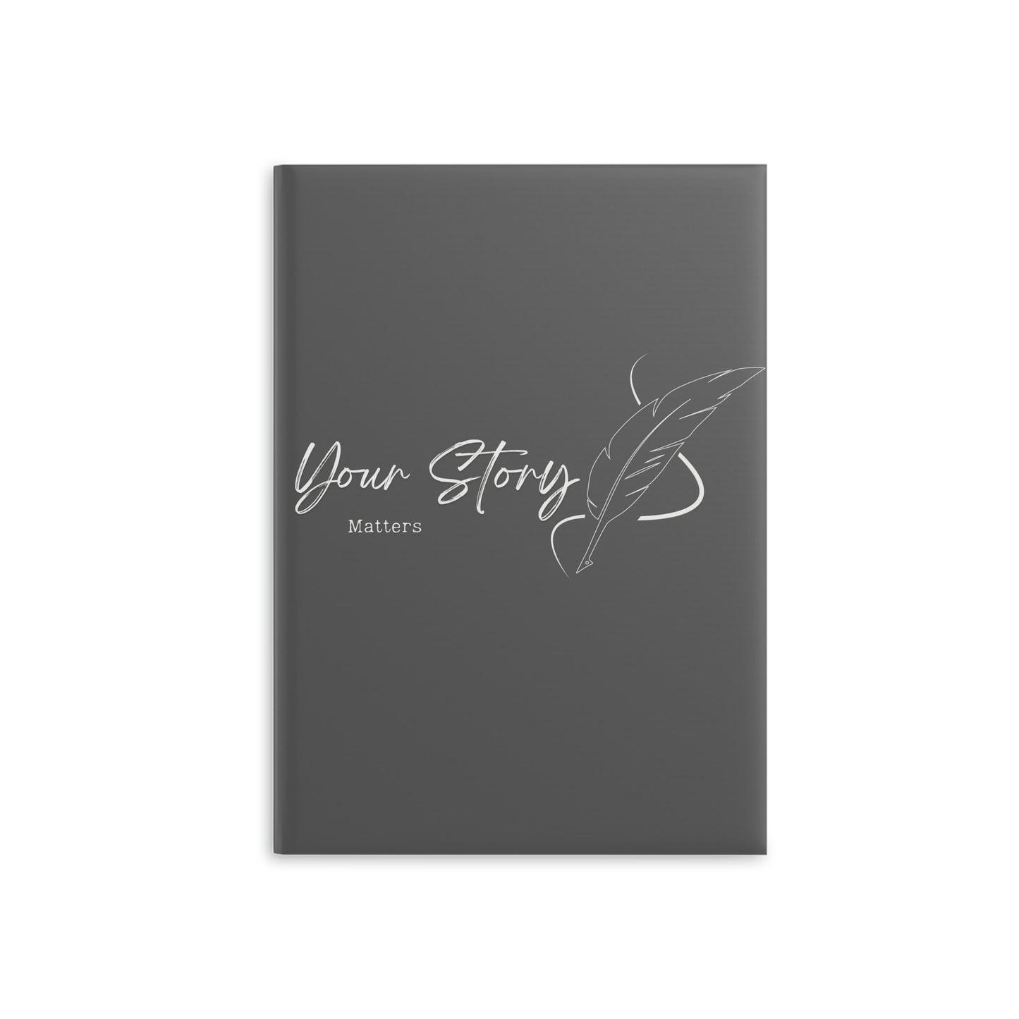 Your Story Matters // Write Out Loud // Hardcover Notebook with Puffy Covers (Gray)