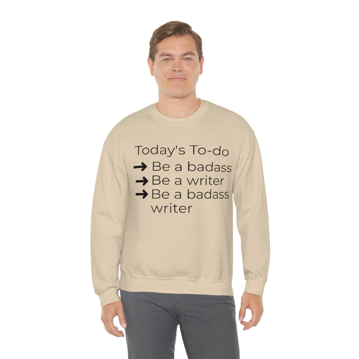 Today's To-do // Writing Themed Unisex Crewneck Sweatshirt