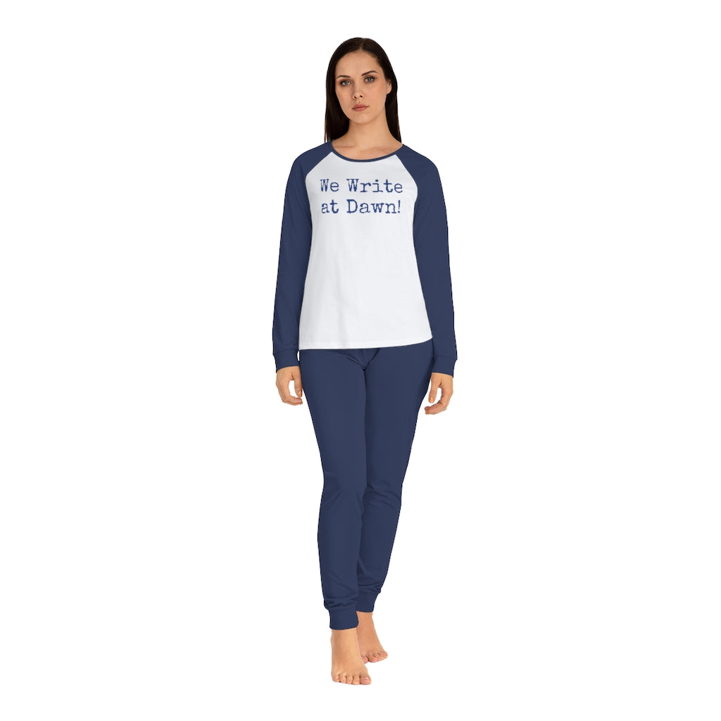 We write at dawn! // Writing Themed Women's Pajama Set