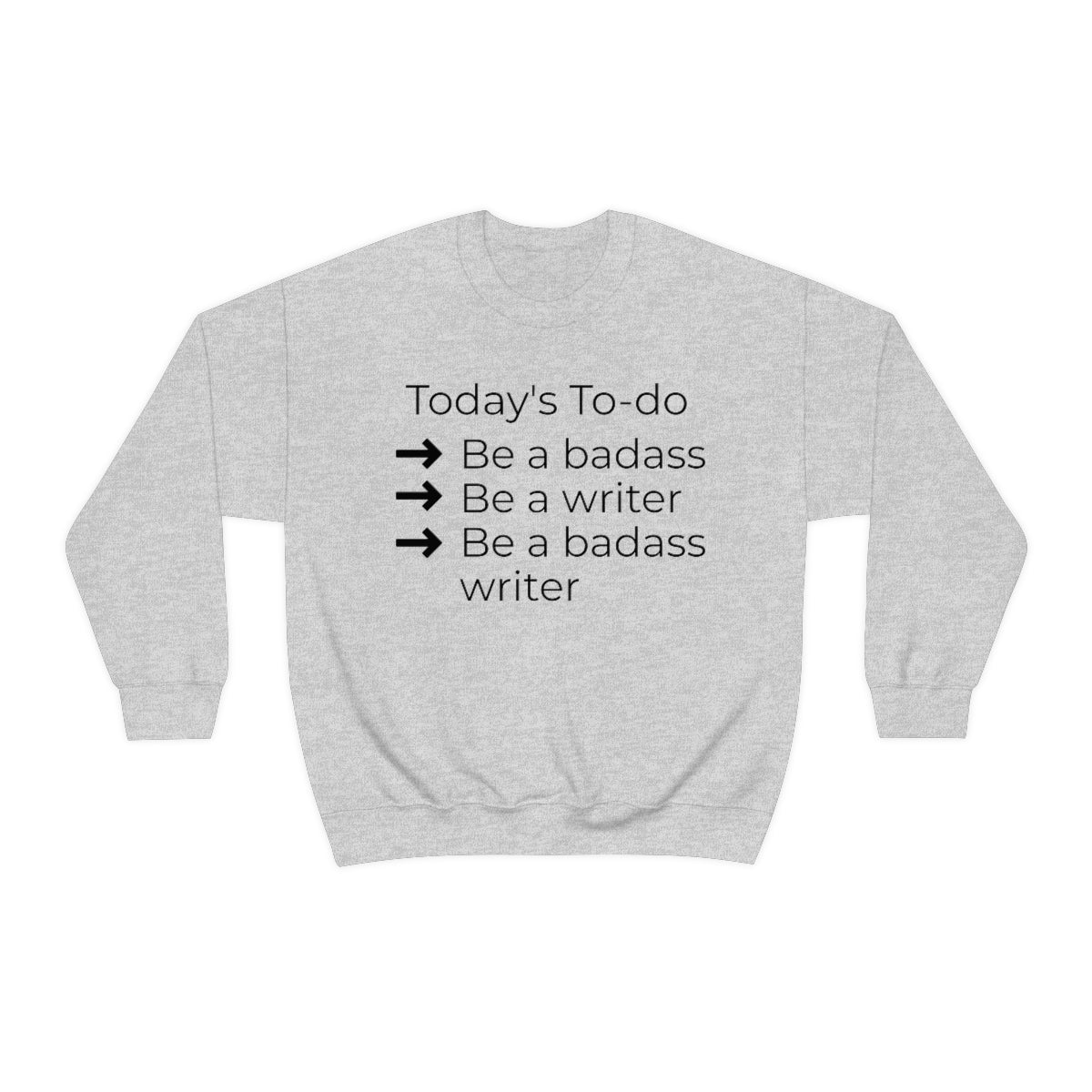 Today's To-do // Writing Themed Unisex Crewneck Sweatshirt