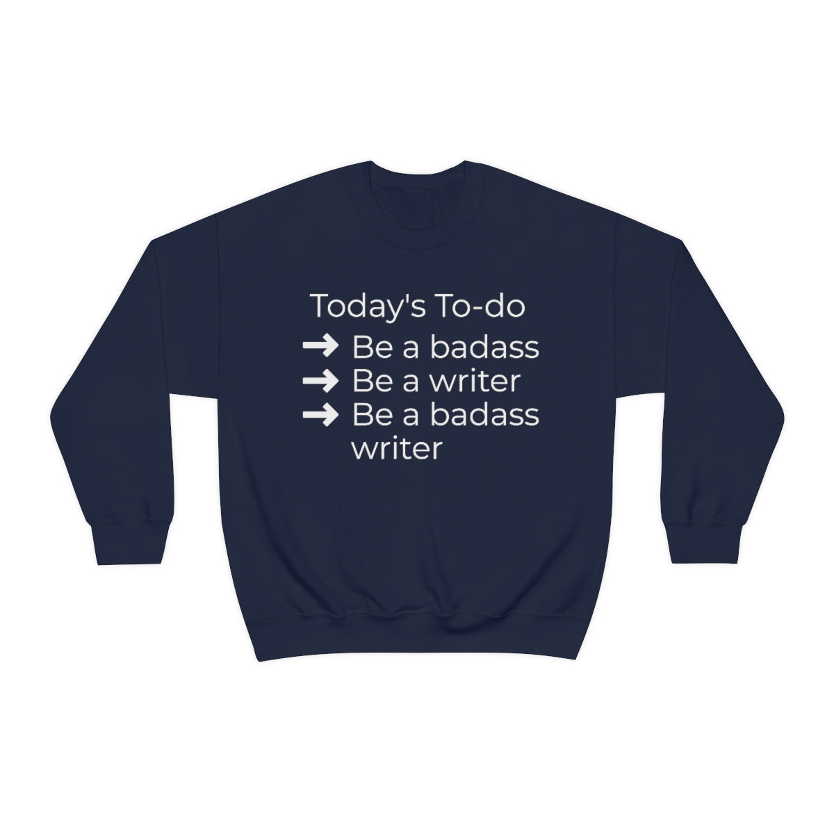 Today's To-do // Writing Themed Unisex Crewneck Sweatshirt