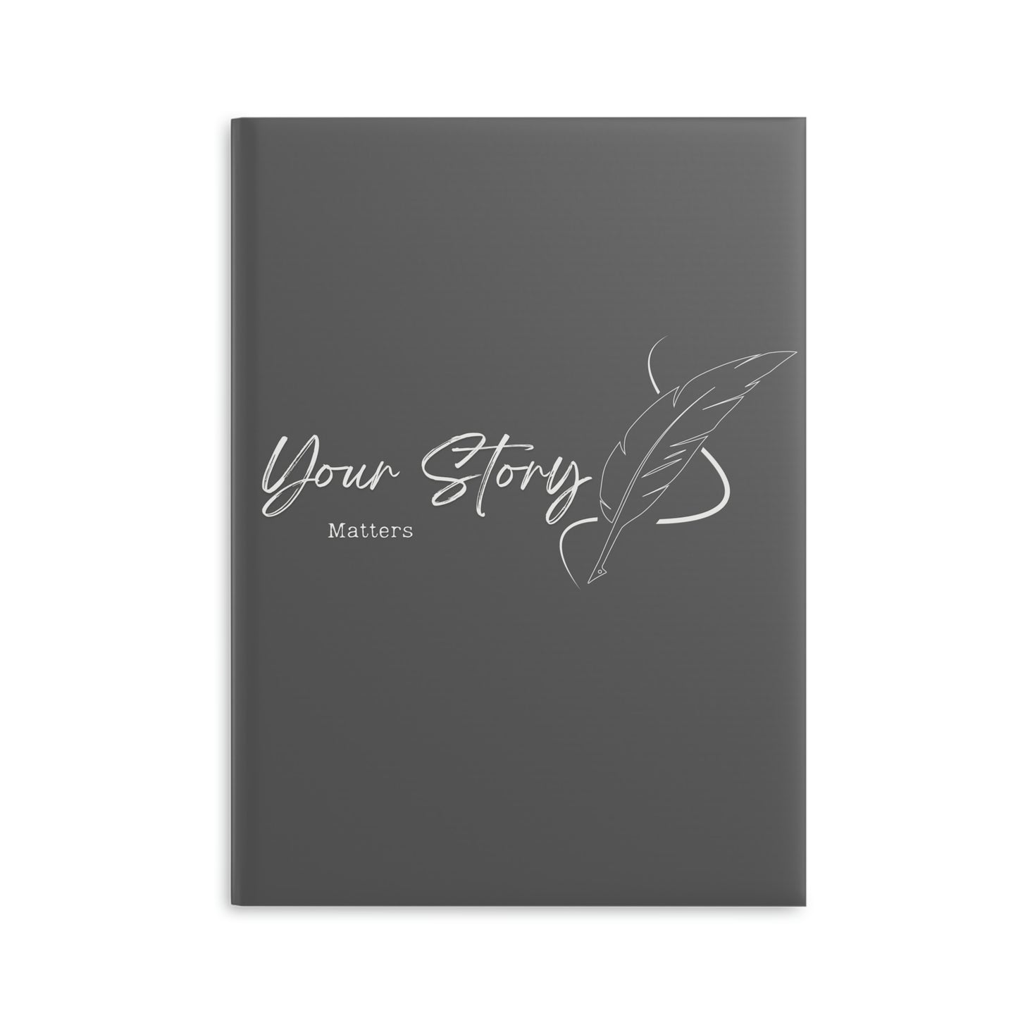 Your Story Matters // Write Out Loud // Hardcover Notebook with Puffy Covers (Gray)