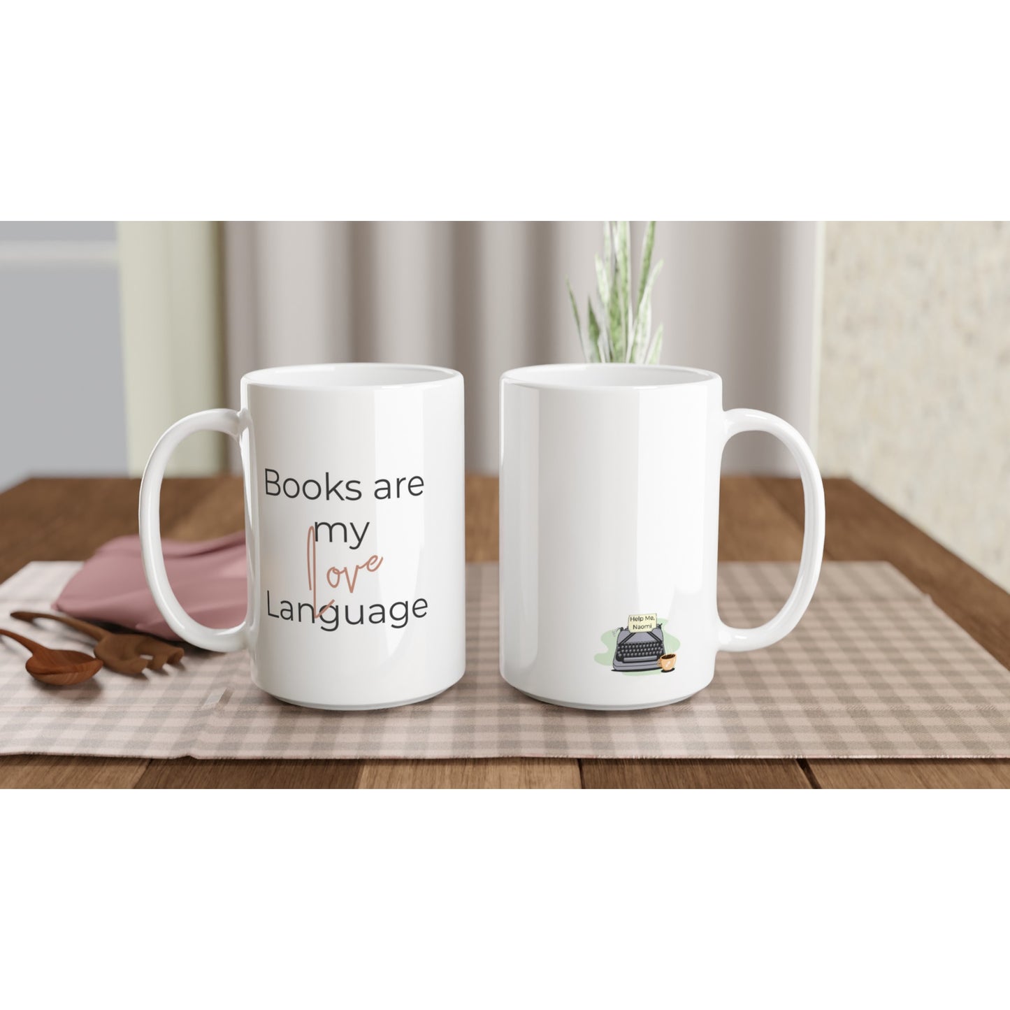 Books are my Love Language coffee mug is the perfect reading companion for book lovers.