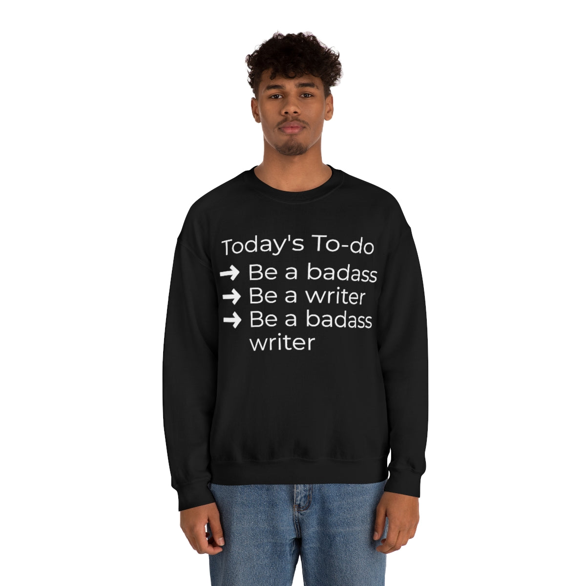 Today's To-do // Writing Themed Unisex Crewneck Sweatshirt