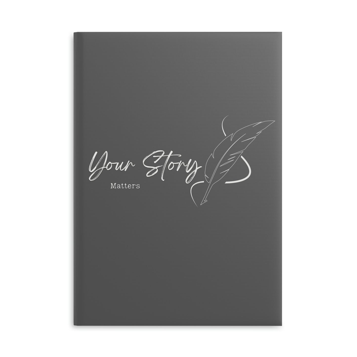 Your Story Matters // Write Out Loud // Hardcover Notebook with Puffy Covers (Gray)